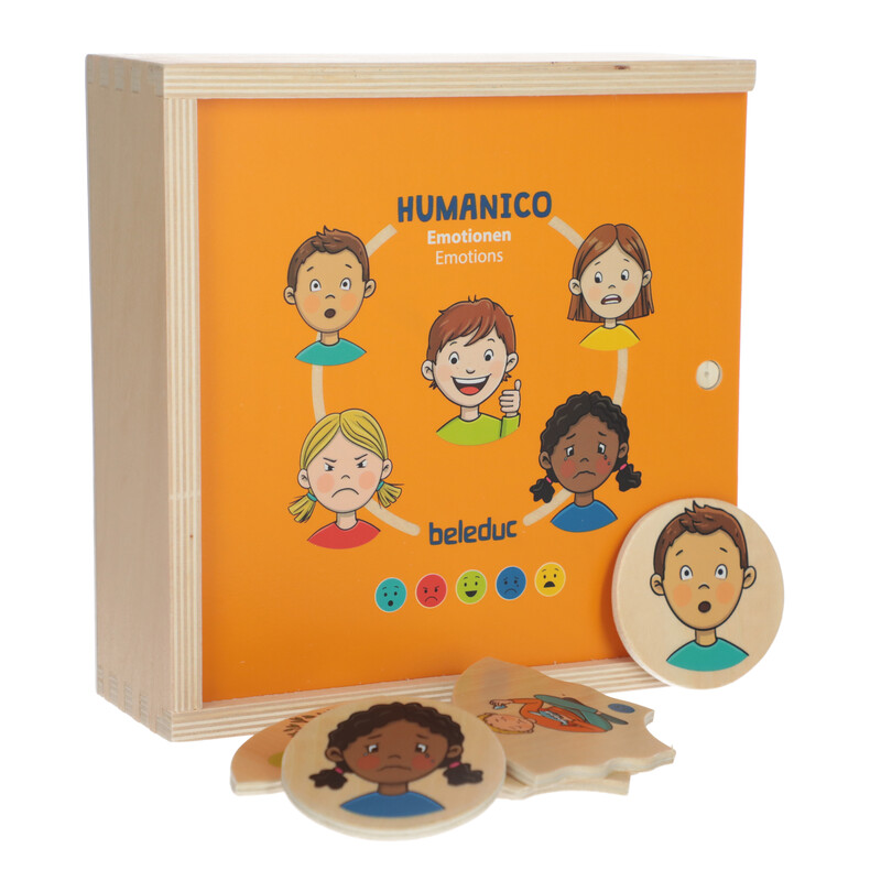 Didaktická hra a puzzle 2v1 Humanico Emócie od Beleduc