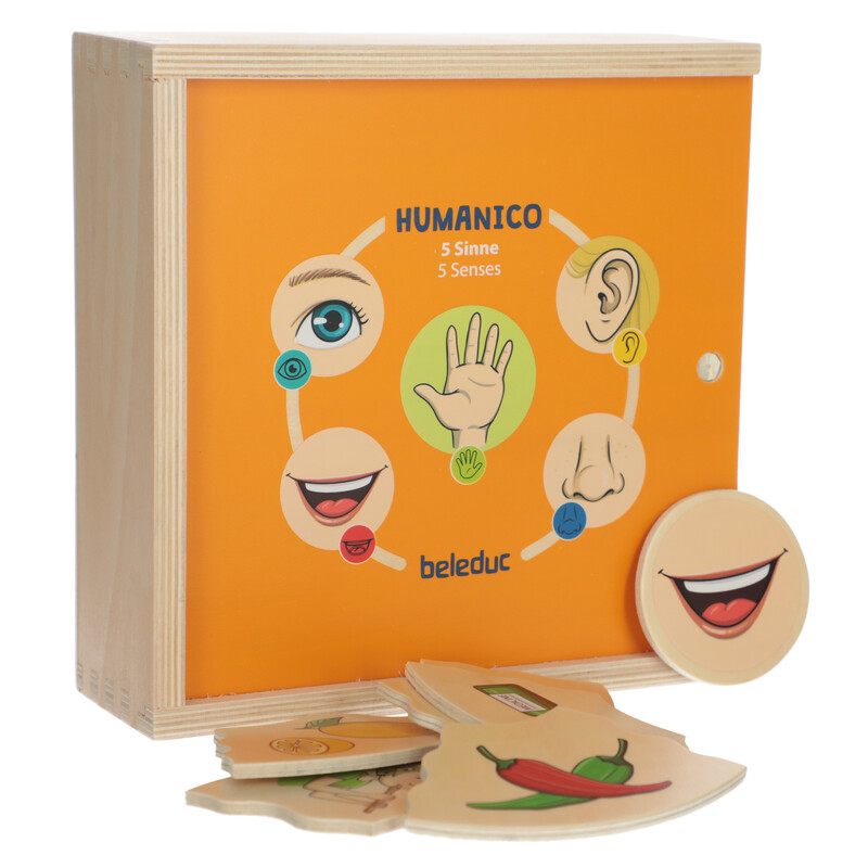 Didaktická hra a puzzle 2v1 Humanico Zmysly od Beleduc
