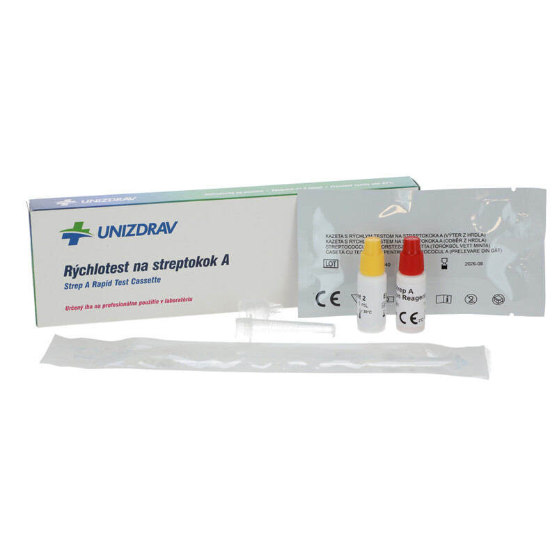 Profesionálny rýchlotest na streptokok A, 1ks