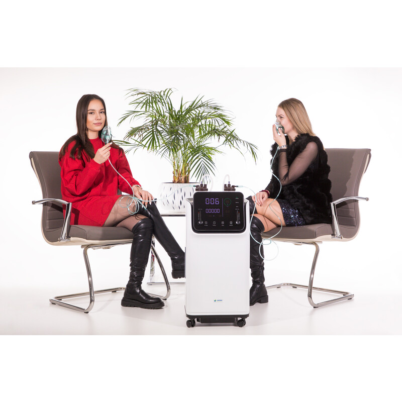 Profesionálny kyslíkový koncentrátor pre dvoch ľudí ZY-10FW - ROZBALENÉ - NA PRODUKTOVÉ FOTENIE