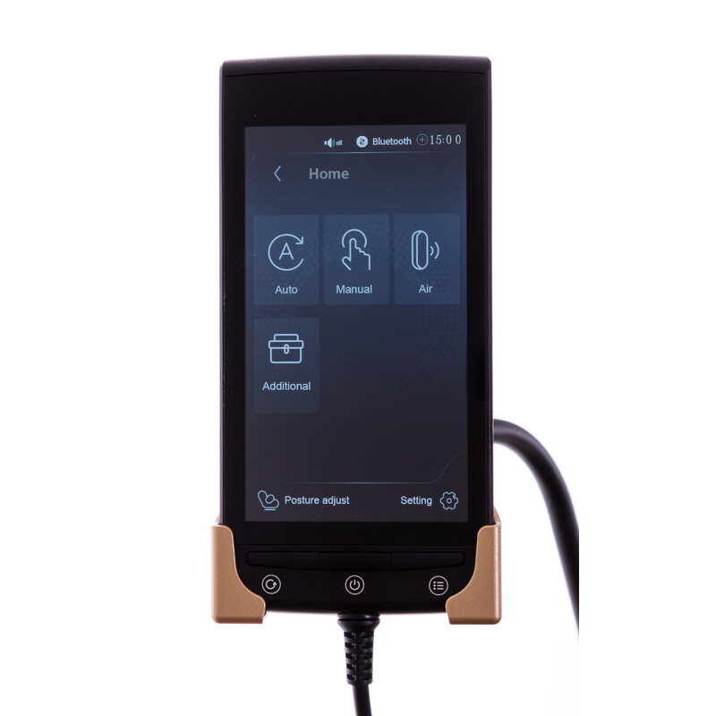 Masážne elektrické kreslo RelaxPro 3D MASSAGER - NADTRHNUTÉ ČALÚNENIE Z VNÚTORNEJ STRANY OPIERKY NÔH