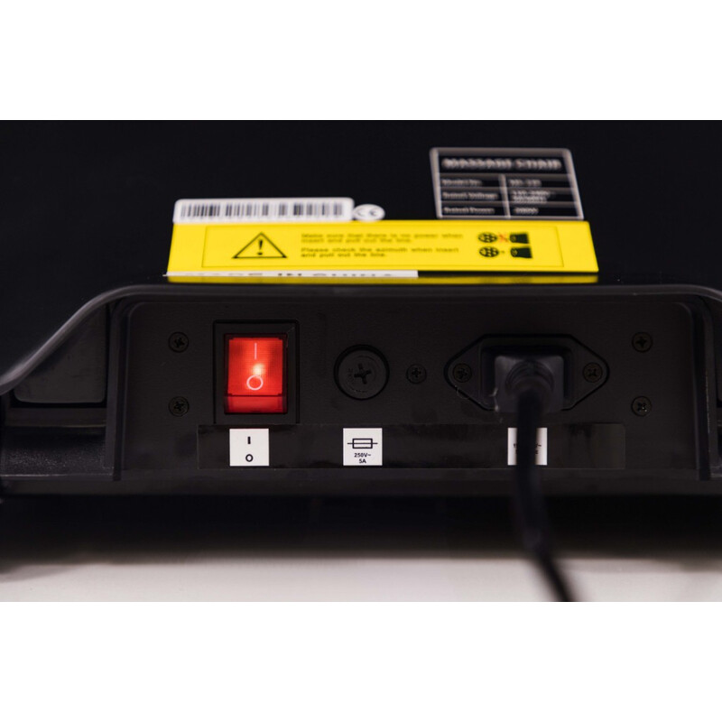Masážne elektrické kreslo LUX 4D MASSAGER, modrozlaté (Zánovný kus)