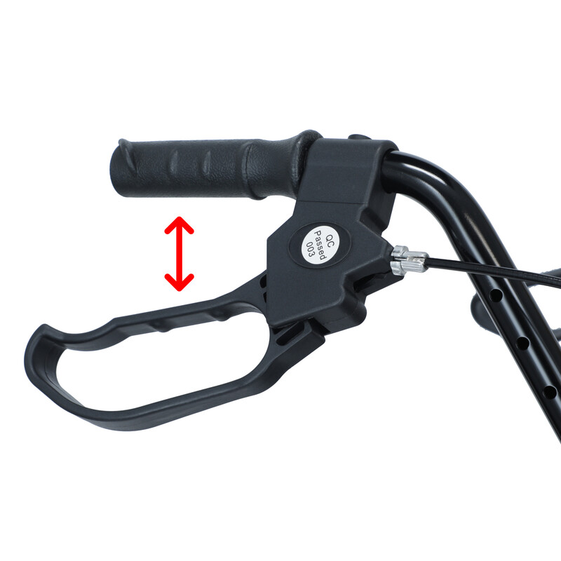 Štvorkolka odľahčená UNIZDRAV, strieborná - BEZ PÔVODNÉHO OBALU, MIERNE ZNÁMKY NA KOLESÁCH PO POUŽÍVANÍ