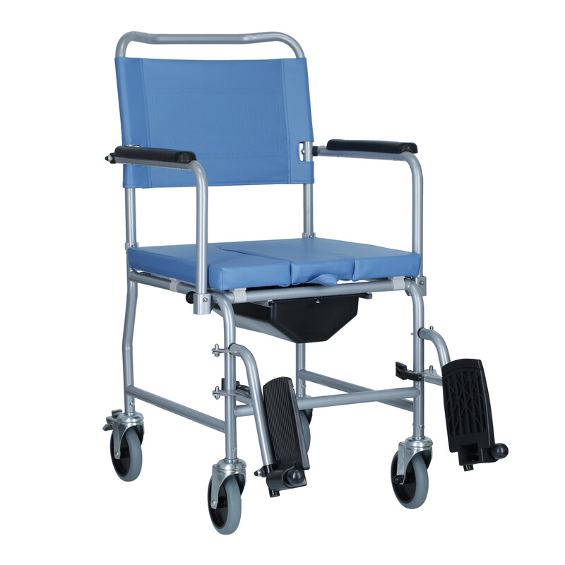 Toaletné kreslo pojazdné  Komoda 45 - MIERNE ŠKRABANCE NA KONŠTRUKCII