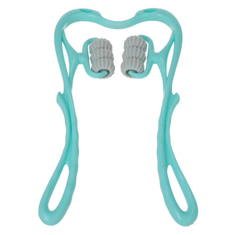 Masážna pomôcka na krčnú chrbticu so 6 valčekmi