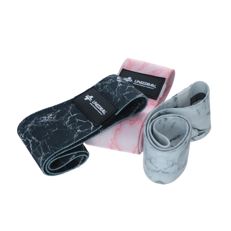 Textilné posilňovacie gumy, sada 3 ks