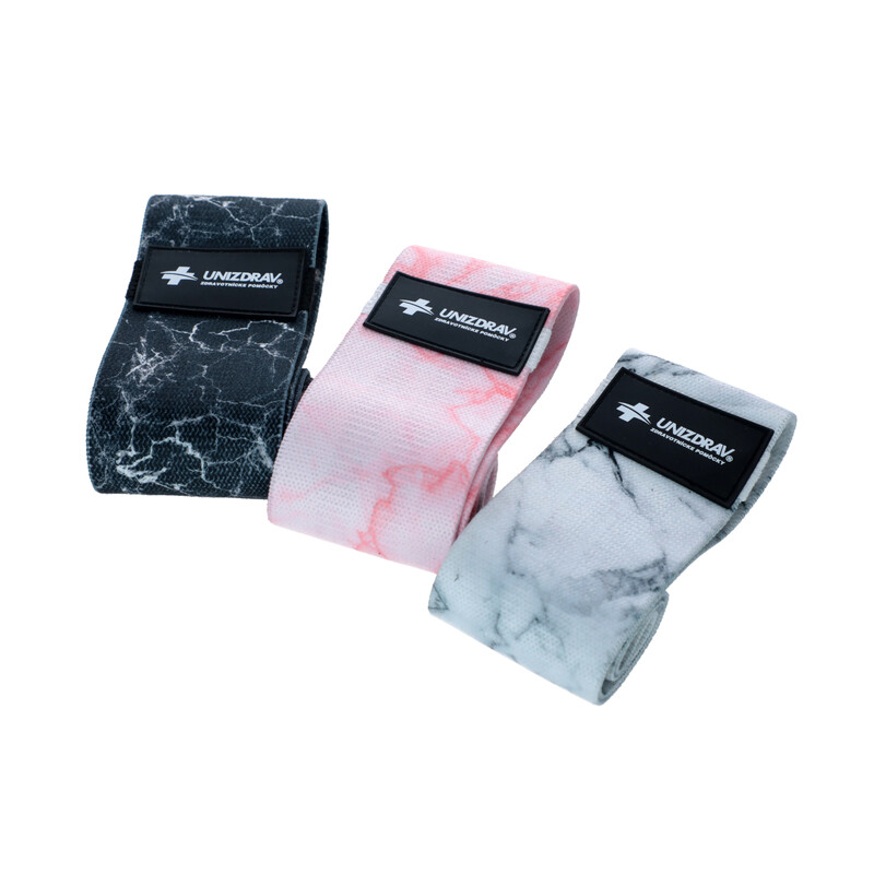 Textilné posilňovacie gumy, sada 3 ks