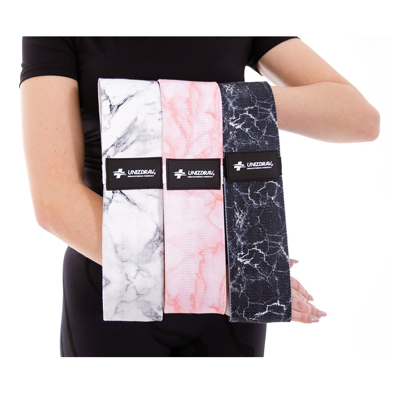 Textilné posilňovacie gumy, sada 3 ks