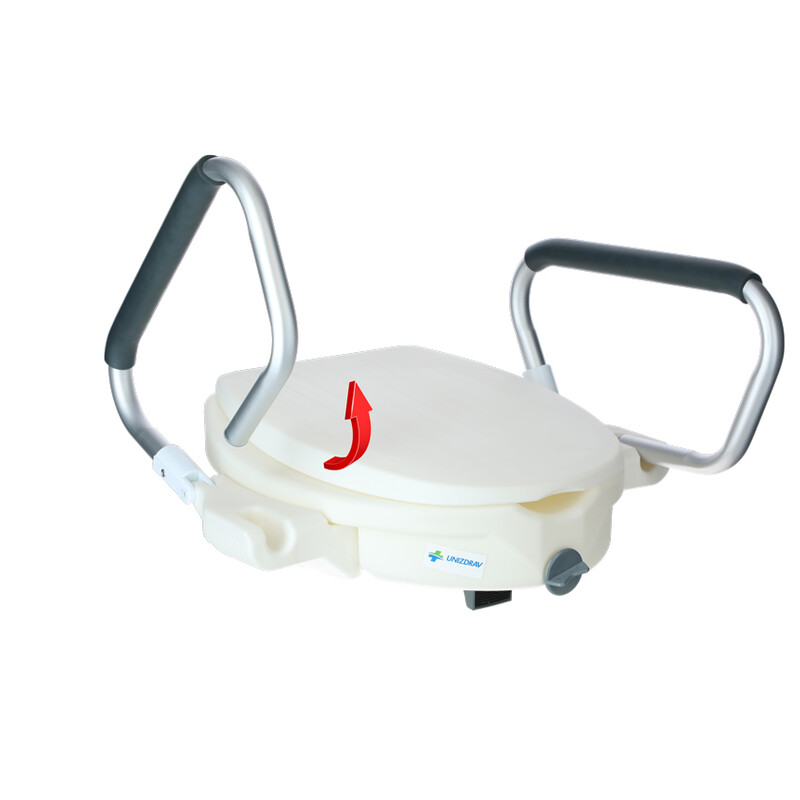Zvyšovač WC UNIZDRAV so sklápacími opierkami, 12 cm
