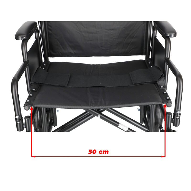 Invalidný vozík na prevoz UNIZDRAV, 50 cm