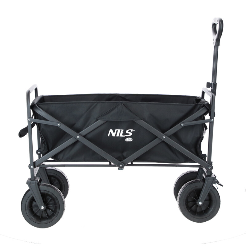 Skladací prepravný vozík s nosnosťou 90kg, čierny