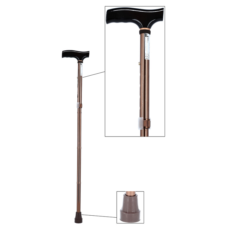 Skladacia palica - bronzová - MALÉ ŠKRABANCE NA KONŠTRUKCII POD RUKOVÄŤOU