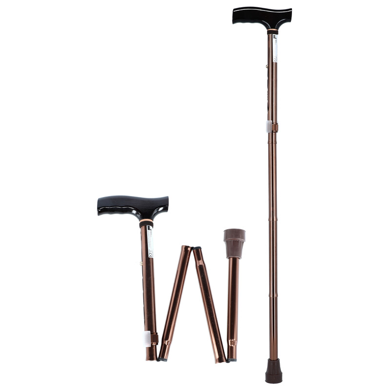 Skladacia palica - bronzová - MALÉ ŠKRABANCE NA KONŠTRUKCII POD RUKOVÄŤOU