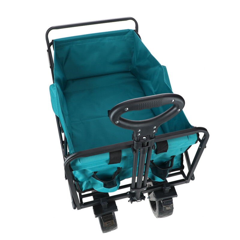 Skladací prepravný vozík s nosnosťou 90kg, tyrkysový