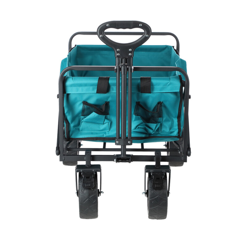 Skladací prepravný vozík s nosnosťou 90kg, tyrkysový