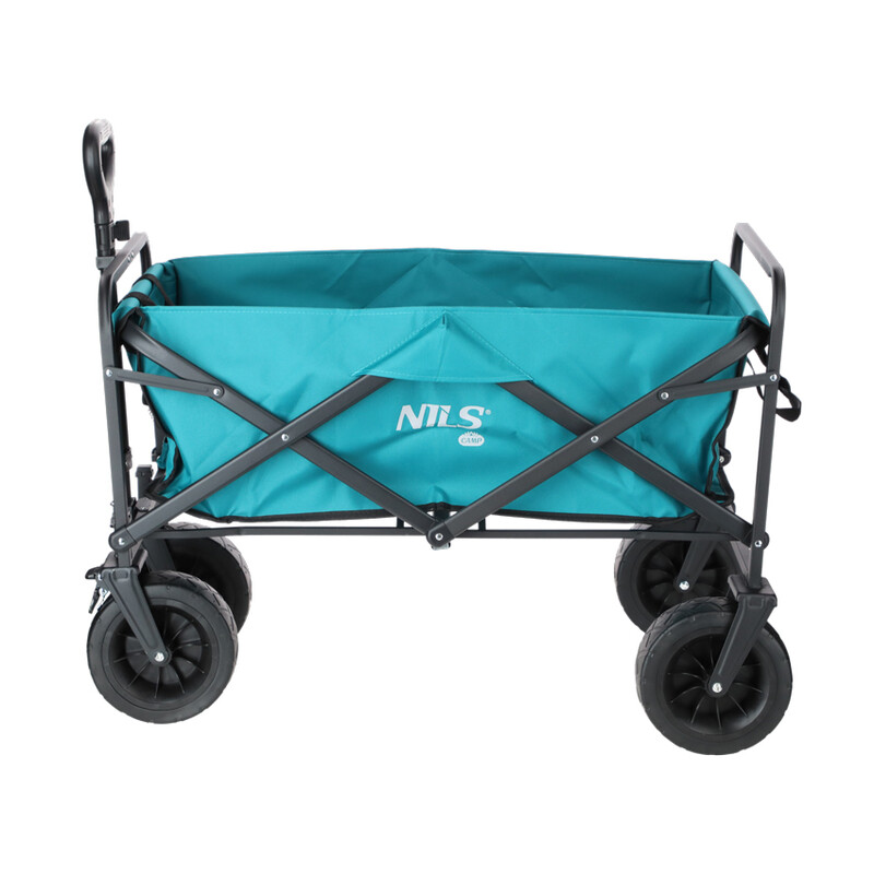 Skladací prepravný vozík s nosnosťou 90kg, tyrkysový