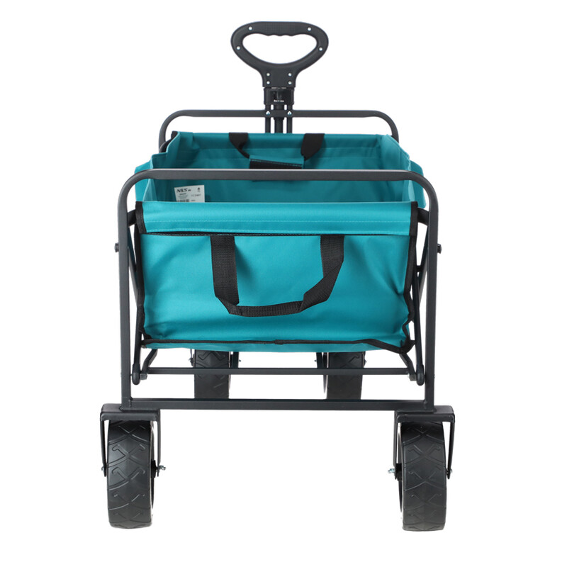 Skladací prepravný vozík s nosnosťou 90kg, tyrkysový