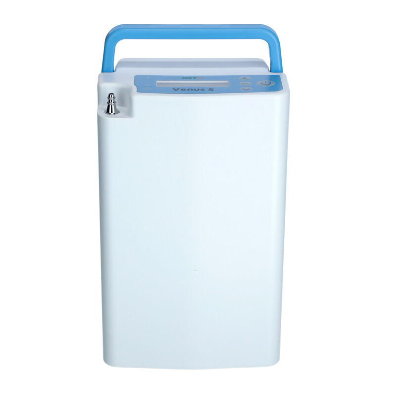 Prenosný kyslíkový koncentrátor Venus 5 - POŠKODENÝ PÔVODNÝ OBAL A 9 HODÍN POUŽÍVANÝ