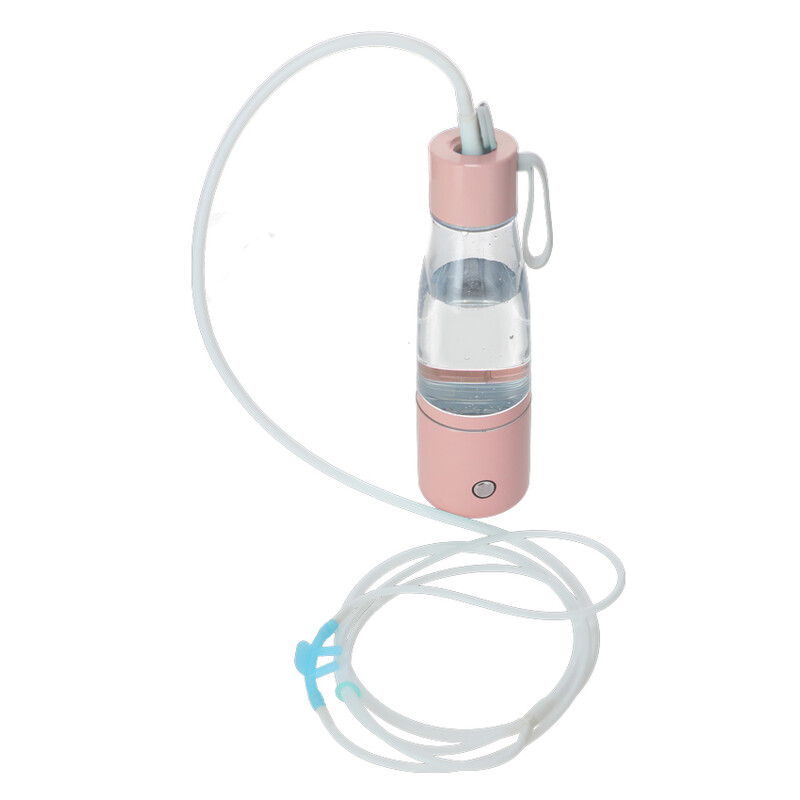 Fľaša na výrobu vodíkovej vody, ružová