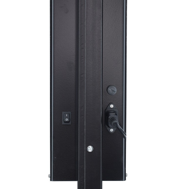 Germicídny žiarič UNIZDRAV uzavretý mobilný – čierne vyhotovenie - MIERNE ODRETÁ HRANA NA ŽIARIČI