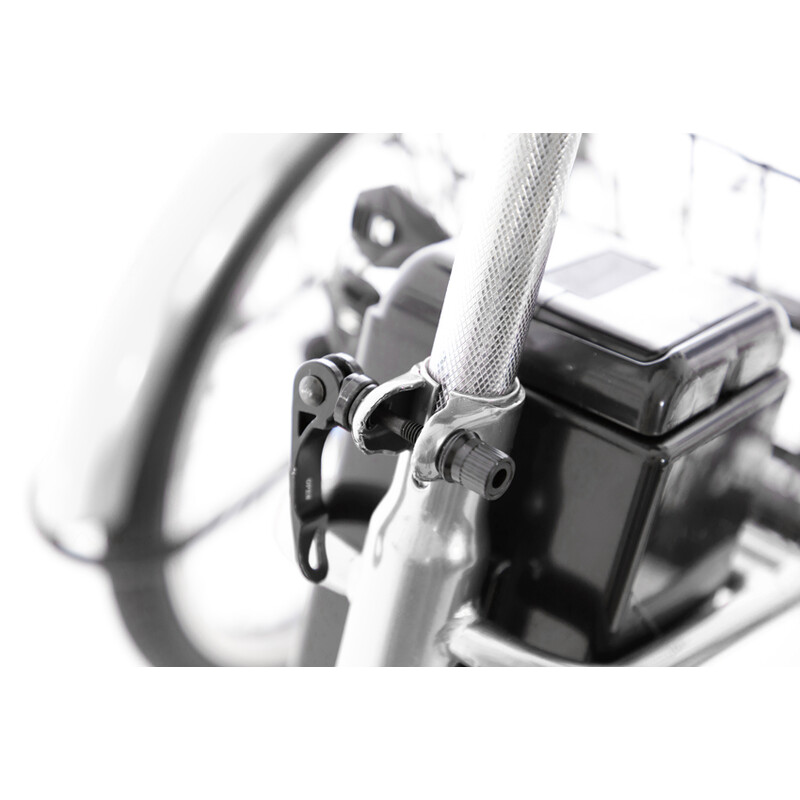 Trojkolesový elektrický bicykel Tornádo ZTECH, strieborný