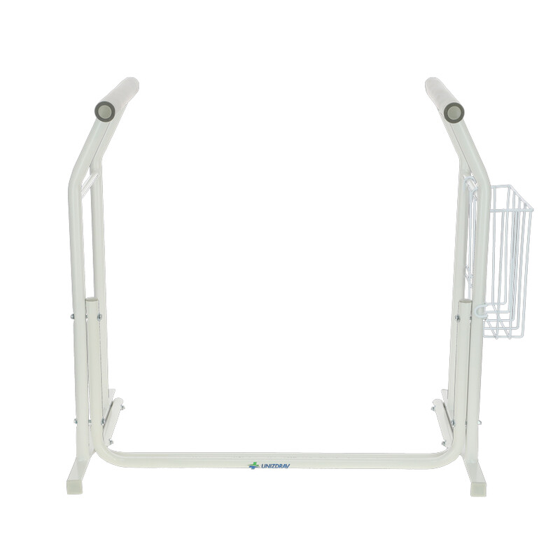 Toaletná opora s úložným košíkom UNIZDRAV