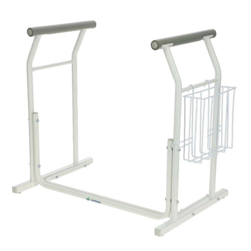 Toaletná opora s úložným košíkom UNIZDRAV