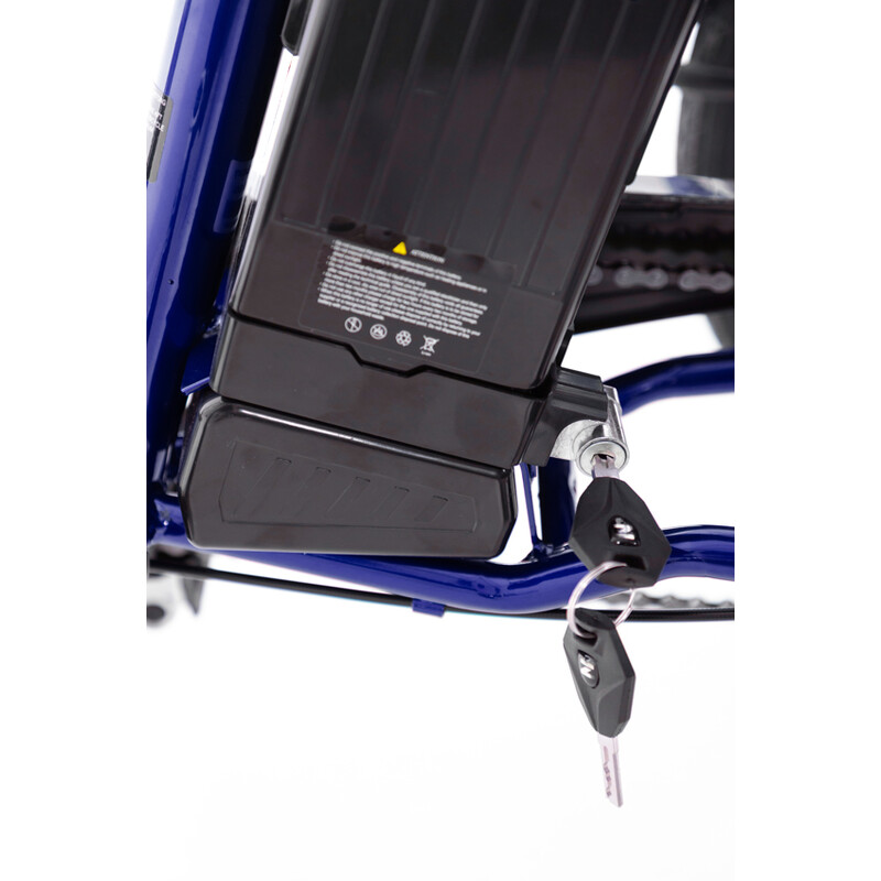 Trojkolesový elektrický bicykel Tornádo ZTECH, modrý