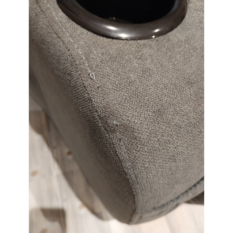 Relaxačné polohovacie kreslo, antracitová látka (Používaný kus)