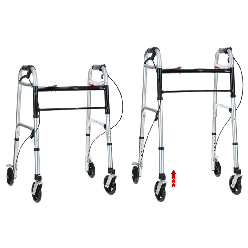 Skladacie pojazdné chodítko