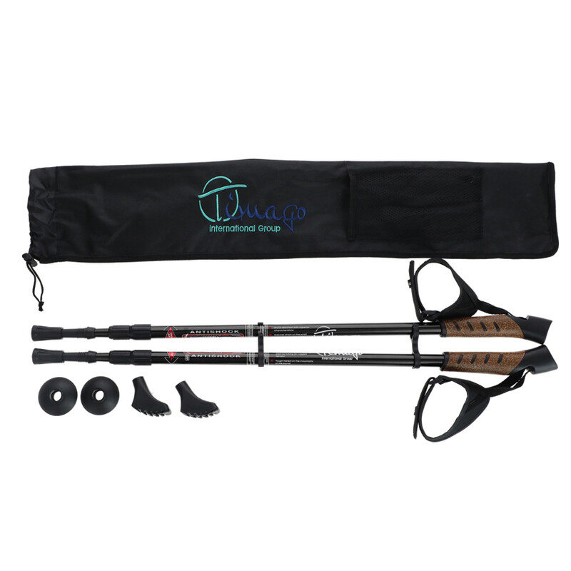 Trekingové palice, čierne