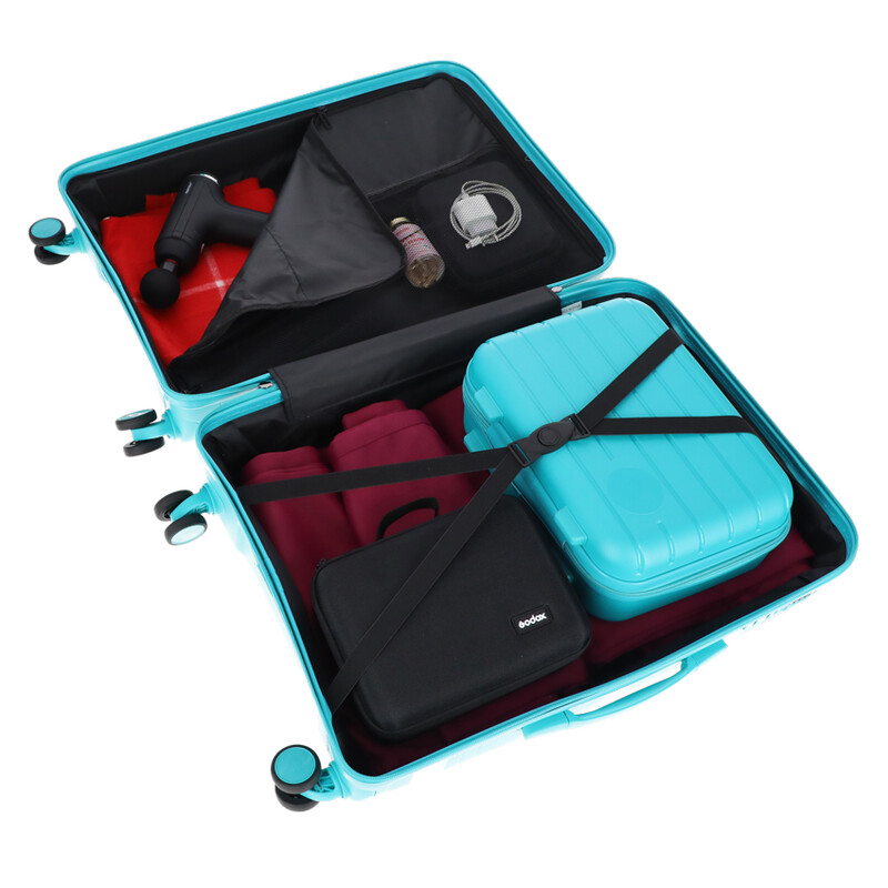 Cestovný kufor, tyrkysový