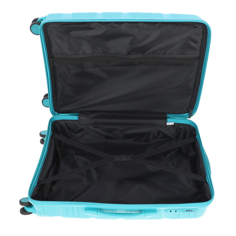 Cestovný kufor, tyrkysový