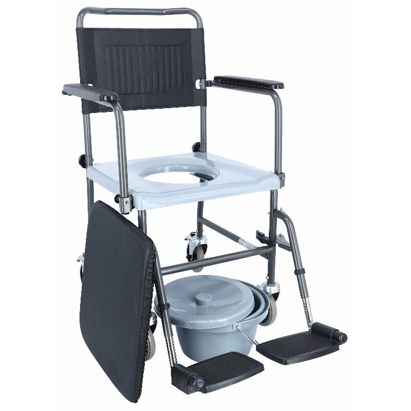 Toaletné kreslo pojazdné - BEZ PÔVODNÉHO OBALU