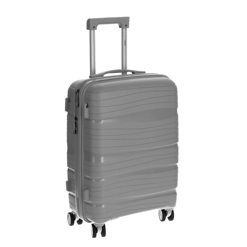 Cestovný kufor, sivý