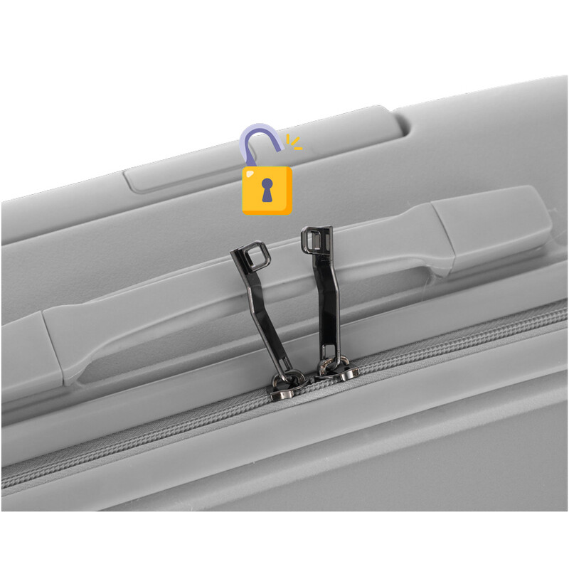 Cestovný kufor, sivý