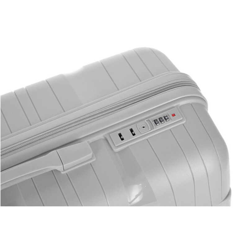 Cestovný kufor, sivý