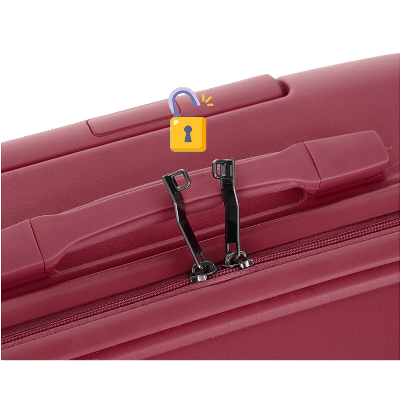 Cestovný kufor, bordový