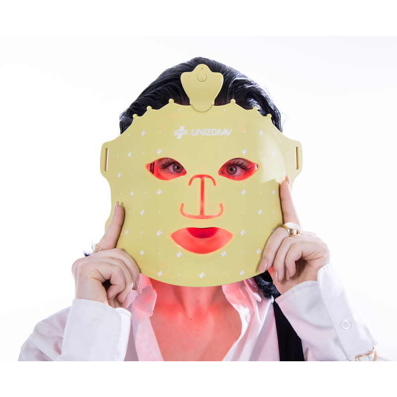 GOLD LED maska so svetelnou terapiou UNIZDRAV - BEZ PÔVODNÉHO OBALU