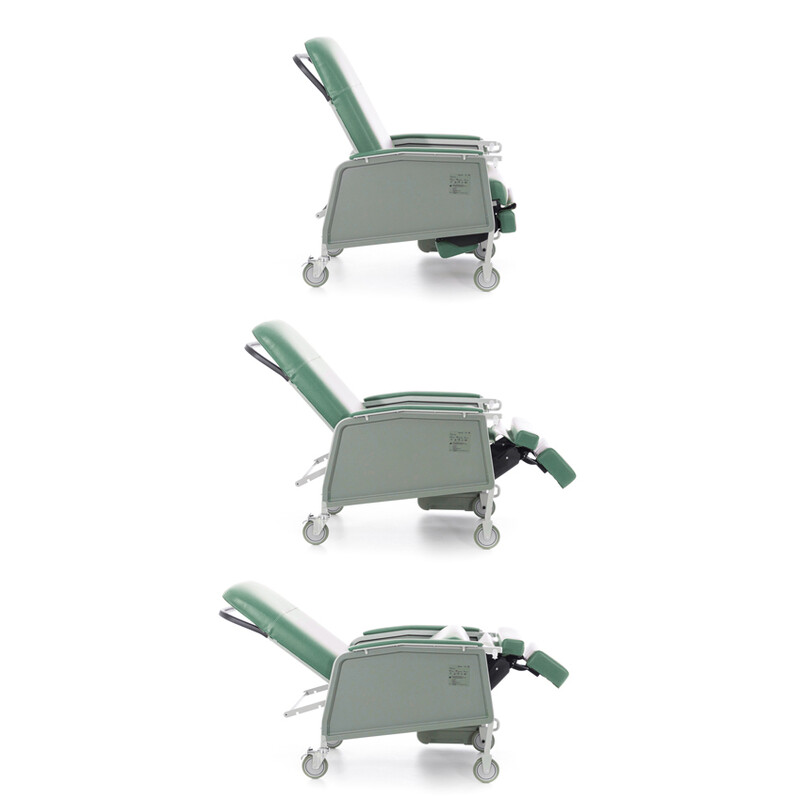 Seniorské kreslo, zelené