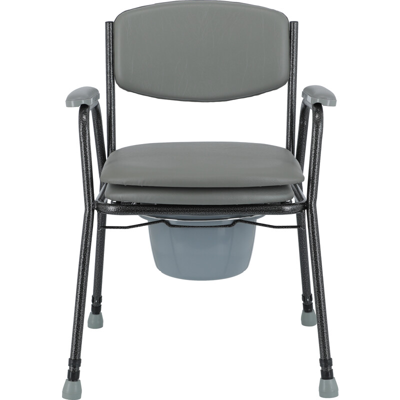 Toaletná stolička výškovo nastaviteľná - NATRHNUTÉ SEDADLO