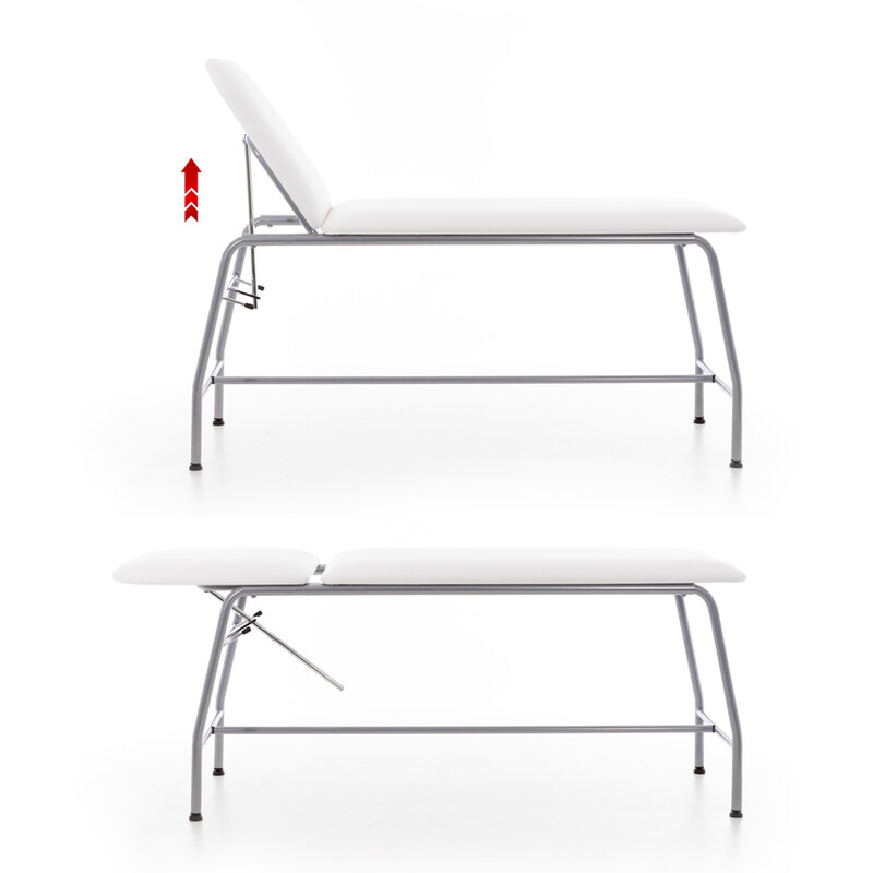 Vyšetrovacie lôžko, biele