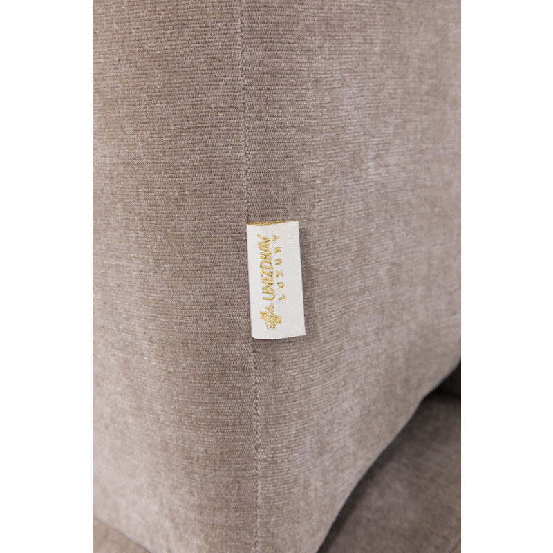 Relaxačné polohovacie kreslo, tmavobežová látka