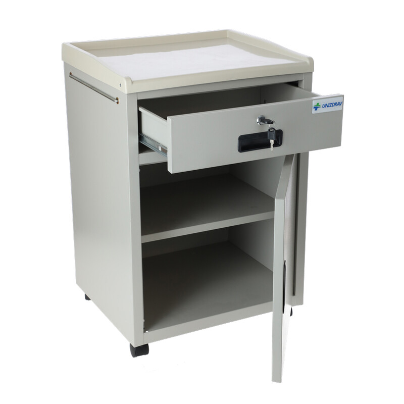 Nočný stolík MEDIK kov - ŠKRABANCE NA ROHU STOLÍKA