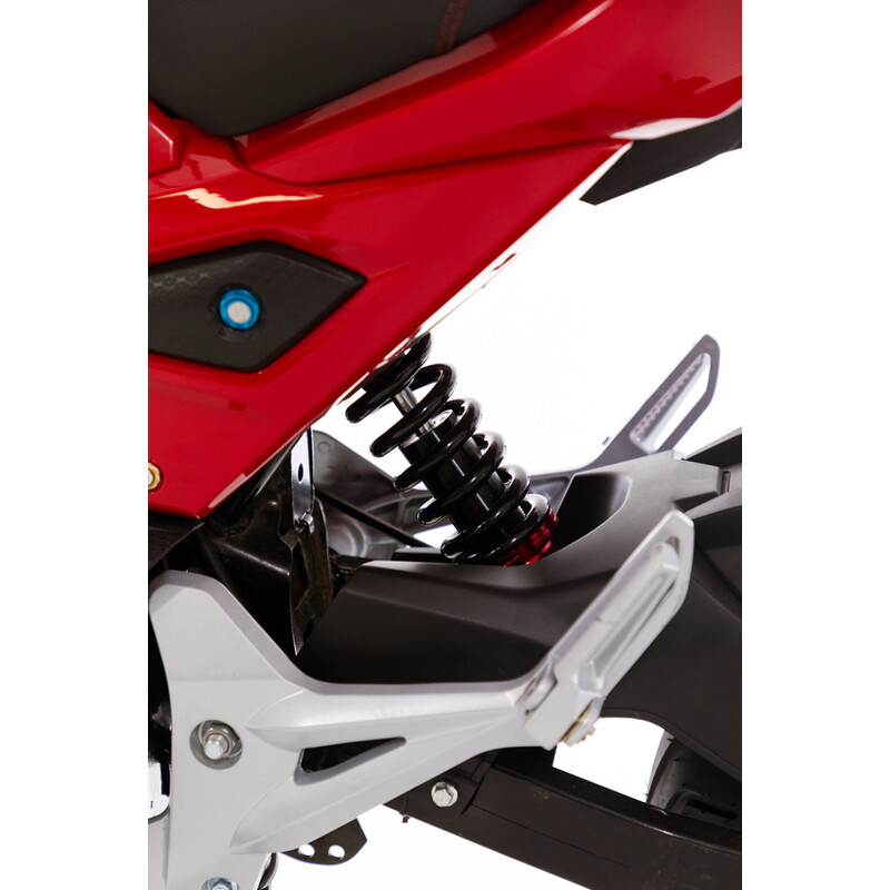 Elektrická motorka e-Flex, červená - PRASKLINA NA PLASTE V PREDNEJ ČASTI