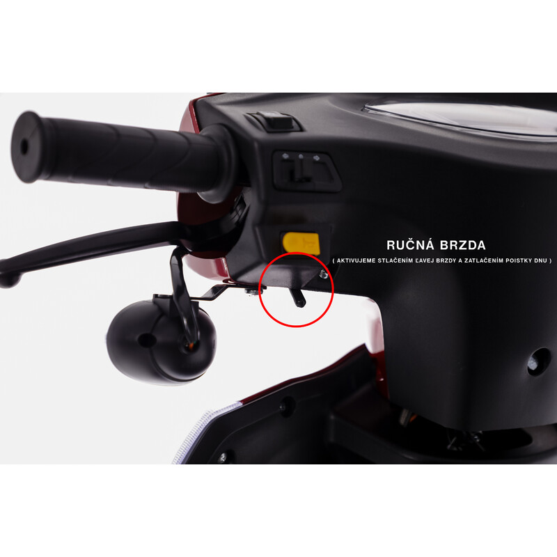 Elektrický dvojmiestny skúter CHAMPION DUO pre seniorov a imobilných – výkonný 1000 W motor - MIERNE ŠKRABANCE NA ZADNOM NÁRAZNÍKU