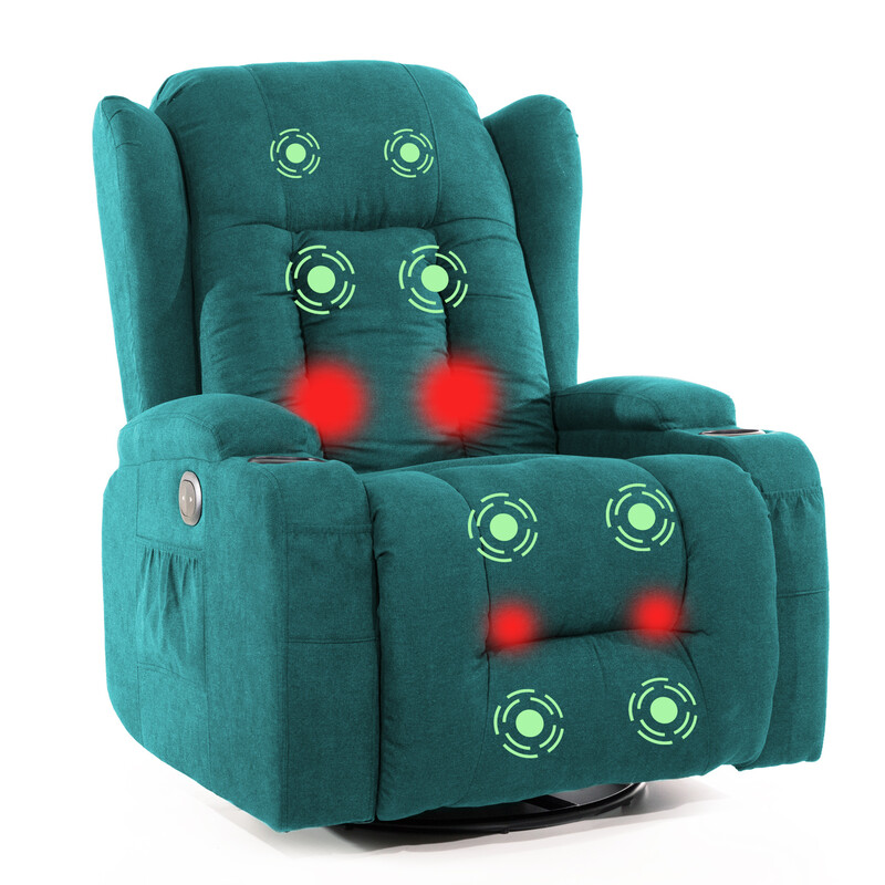 Relaxačné kreslo, čierna látka (Používaný kus)