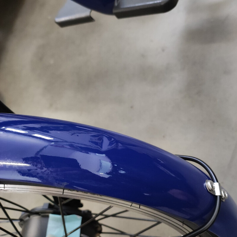 Trojkolesový elektrický bicykel Tornádo ZTECH, modrý - PRELIAČINA NA PREDNOM BLATNÍKU