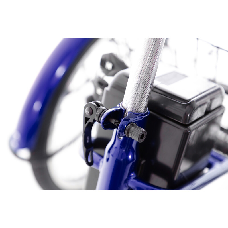 Trojkolesový elektrický bicykel Tornádo ZTECH, modrý - PRELIAČINA NA PREDNOM BLATNÍKU