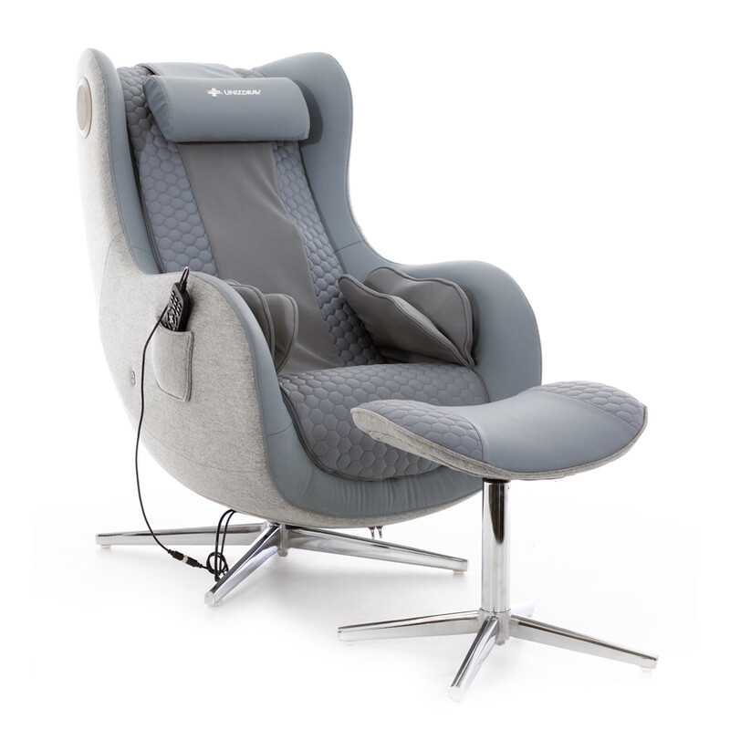 Elektrické masážne kreslo Zafír Relax, antracitové - MIERNE ŠKVRNY